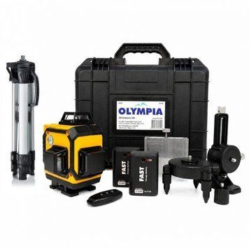 Лазерний рівень OLYMPIA 4D Extreme HD + штатив 1.5 метра (16 ліній - 4 x 360&deg;) 670m310 фото