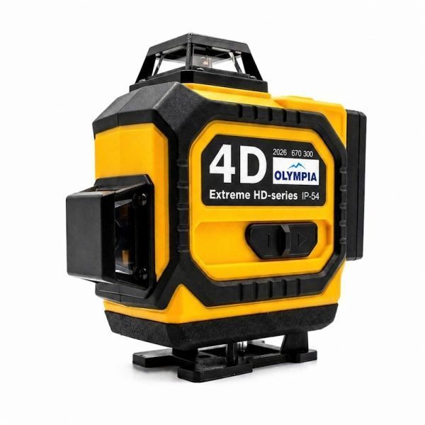 Лазерний рівень OLYMPIA 4D Extreme HD + лазерна рулетка 60м (16 ліній - 4 x 360&deg;) 670m360 фото